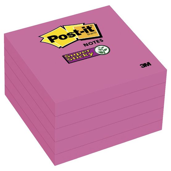 POST IT S STICKY NOTE 654 5SSRR 76X76MM RED