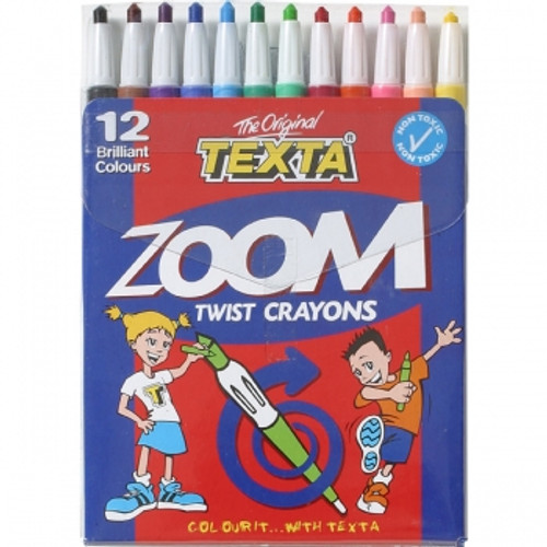 Texta Zoom Twist Crayons 12