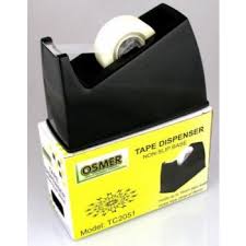 Tape Dispenser Small Desk 25mm Black